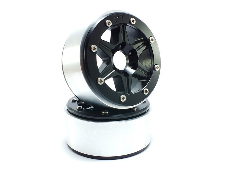 Metsafil Beadlock Wheels SIXSTAR schwarz/schwarz 1.9 (2 St.) ohne Radnabe MT5010BB