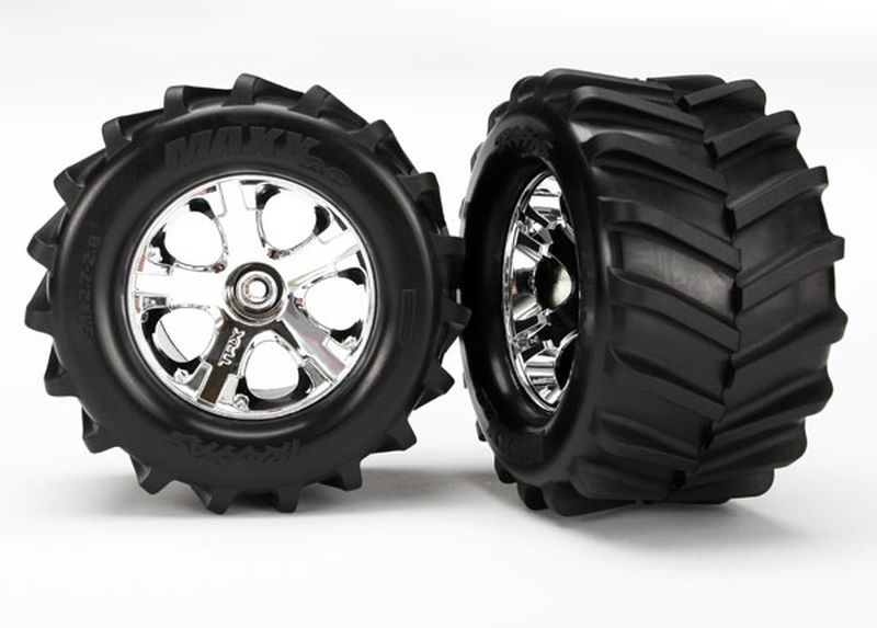 Traxxas Reifen MAXX 2.8 (2) auf Felge montiert 6771 - Abbildung 1
