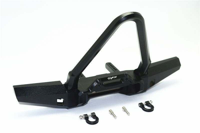 GPM Alu Bumper vorn mit D-Rings schwarz Traxxas Traxxas4 Defender