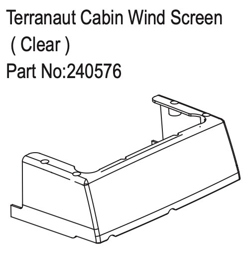Hobby Plus Terranaut Cabin Wind Screen ( Clear ) 240576