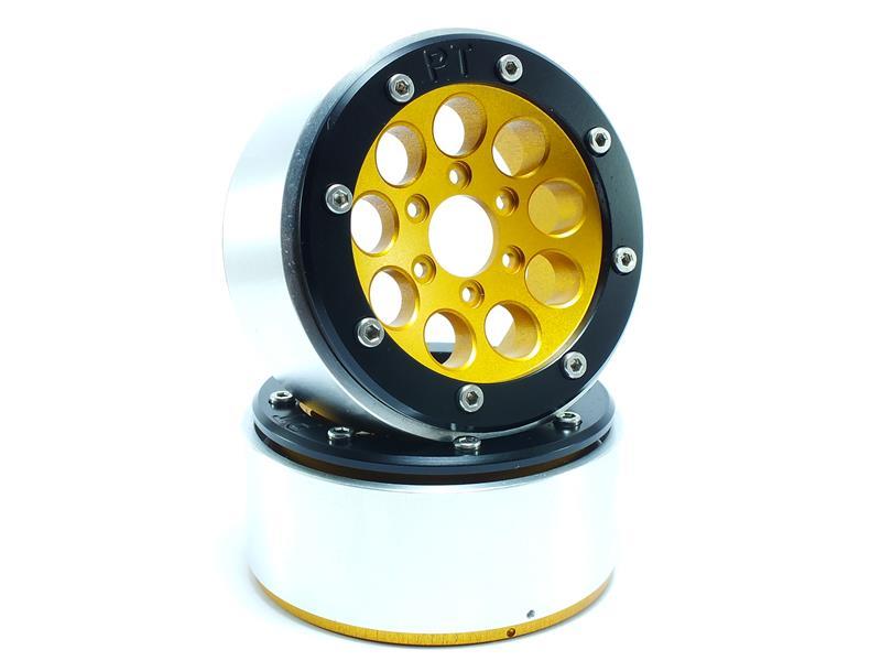 Metsafil Beadlock Wheels GUN gold/schwarz 1.9 (2 St.) ohne Radnabe MT5020GOB