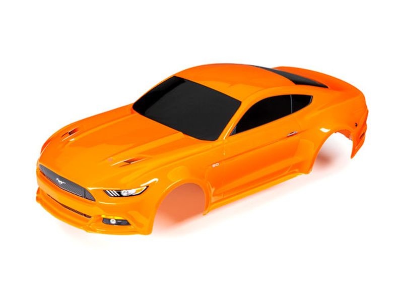 Traxxas Karosserie Ford Mustang, orange (lackiert + Aufkleber) 8312T