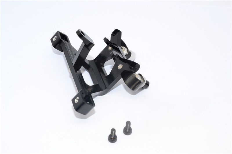 GPM Alu Karosseriehalterung eloxiert vorn schwarz Traxxas 1/16 E-Revo