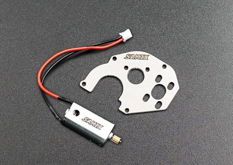 SAMIX SCX24 stainless steel motor plate & samix 050 motor combo se für SCX-24 SCX24-8037C2