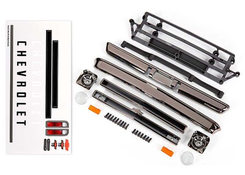 Traxxas Karo Anbauteile Chevrolet C10 schrarz chrom 9415X - Abbildung 1