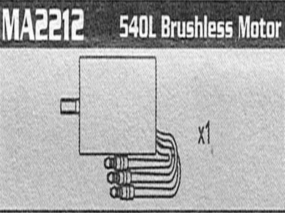 Amewi MA2212 540 Brushless Motor Raptor MA2212