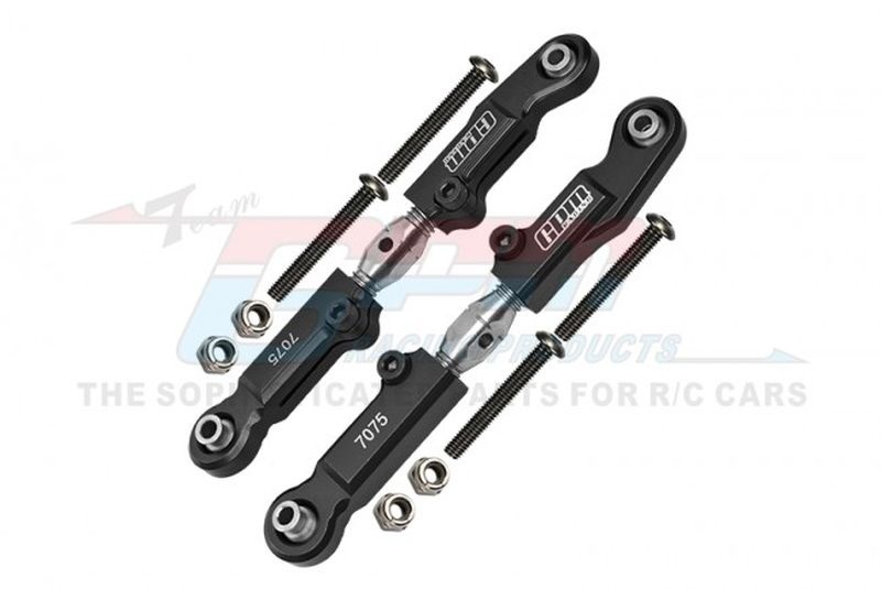 GPM Edelstahl Spurstange m. Alu-Kugelpfannen oben hinten schwarz ARRMA Limitless, Infraction 6s MAF057SNBK