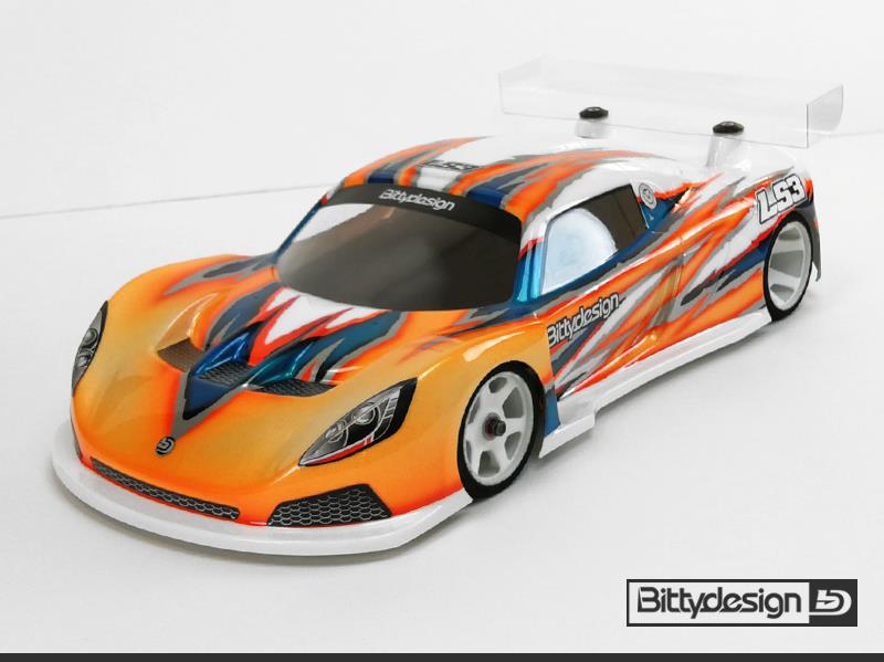 Bittydesign GT12 body LS3 for 1/12 Supastox class BDGT12-LS3