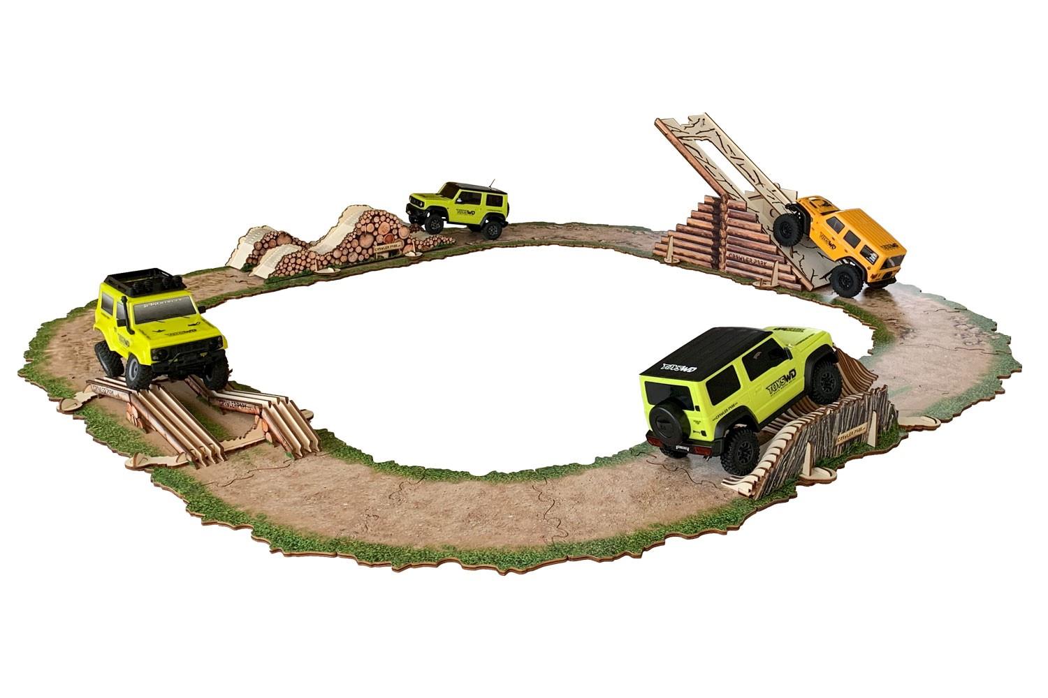 ToysWD Crawler Park: STARTER KIT CIRCUIT RC CRAWLER PARK 1/18 & 1/24 TWDKIT0001 - Abbildung 1