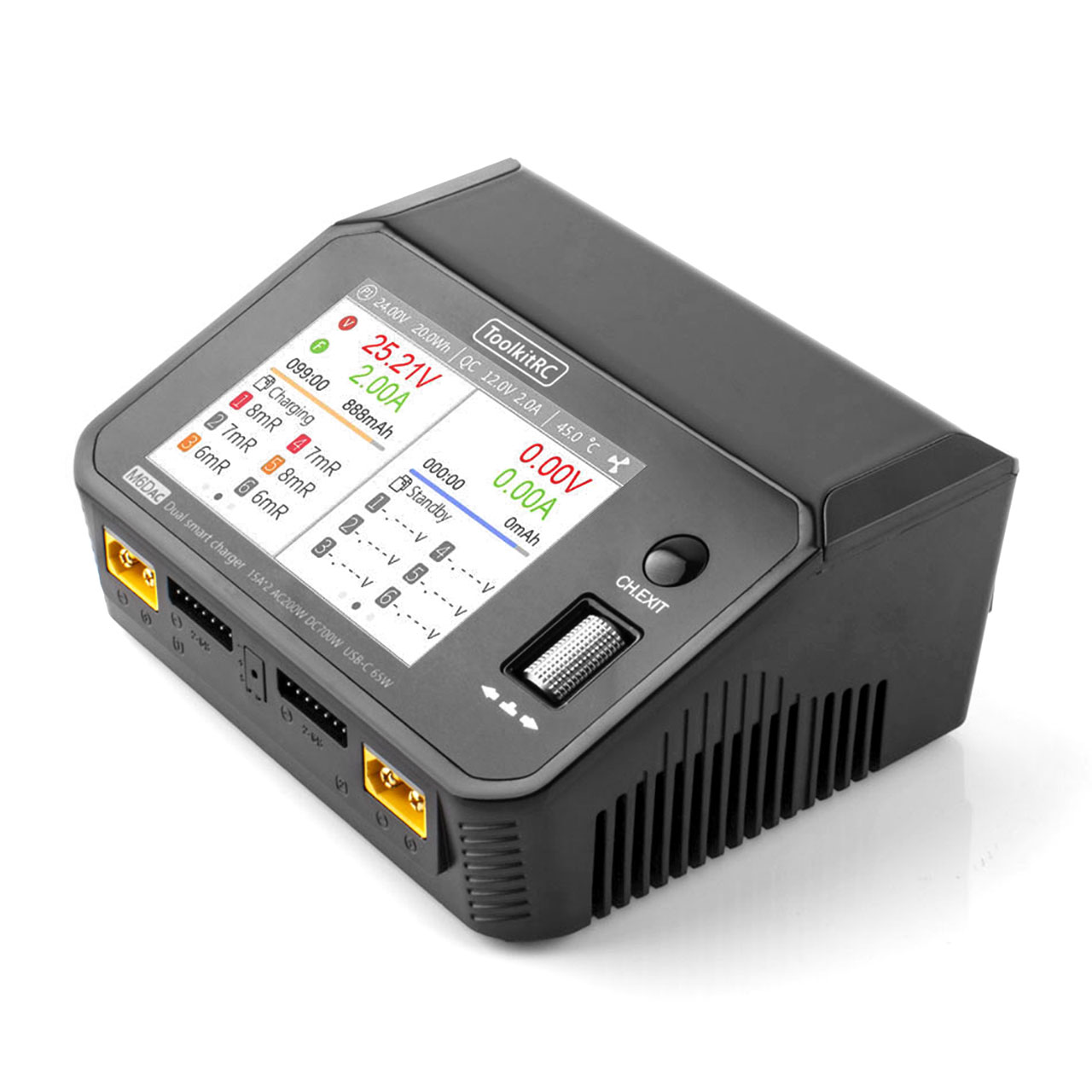 ToolkitRC M6DAC LiPo 1-6S 15A 2 Kanal Ladegerät AC/DC 11500