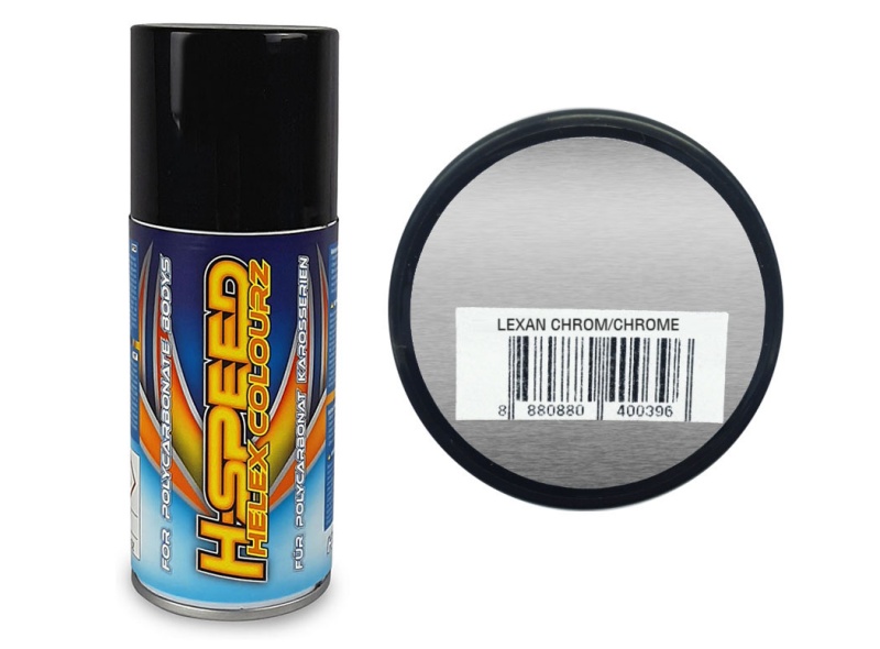 H-SPEED Lexan Spray Farbe Helex Colourz Metallic Chrom 150ml HSPS031