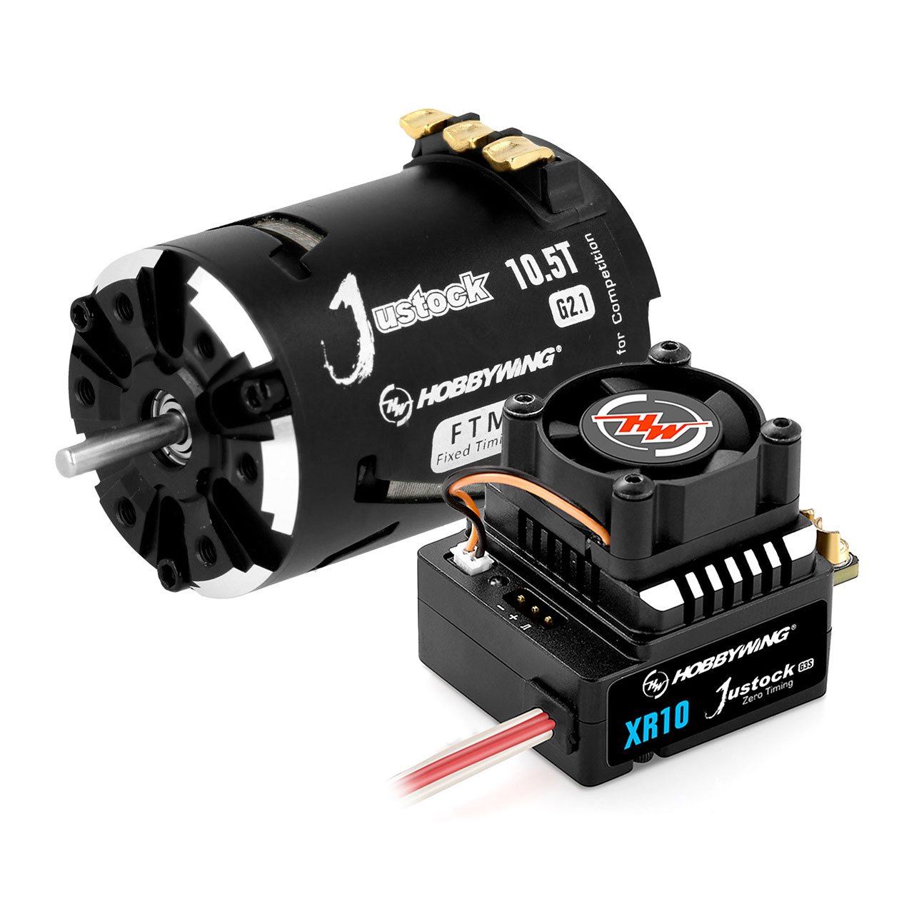 Hobbywing Xerun Justock Combo G3S mit 10.5 Turn 4000kV für 1:10 Stock, 38020370 - Abbildung 1