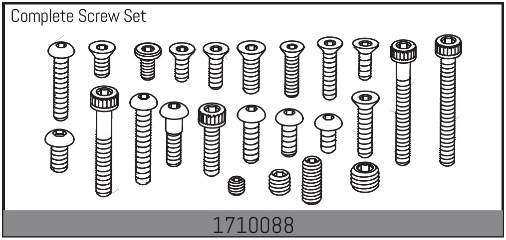 Absima Komplettes Schraubenset 1710088