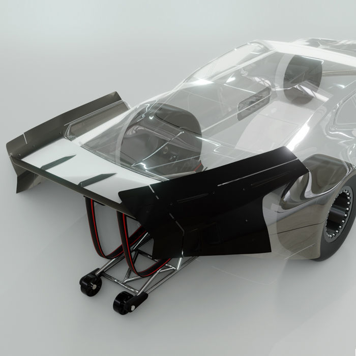 Bittydesign ZL21 1/10 Pro Drag racing clear wing set BDDG-ZL21W