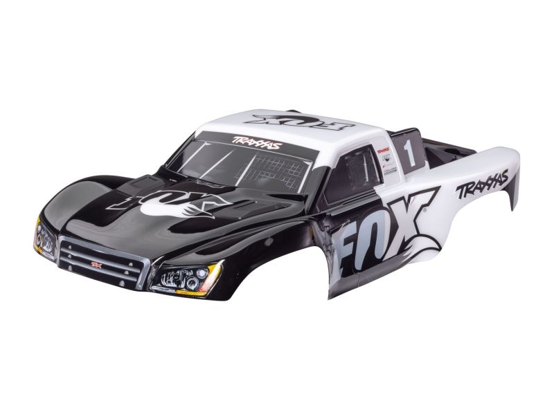 Traxxas Karosserie Slash 4x4 FOX mit Aufkleber & Clipless  6949
