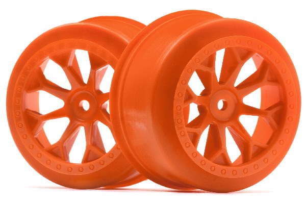 HPI 8-SHOT SC WHEEL (ORANGE/2PCS) 120134