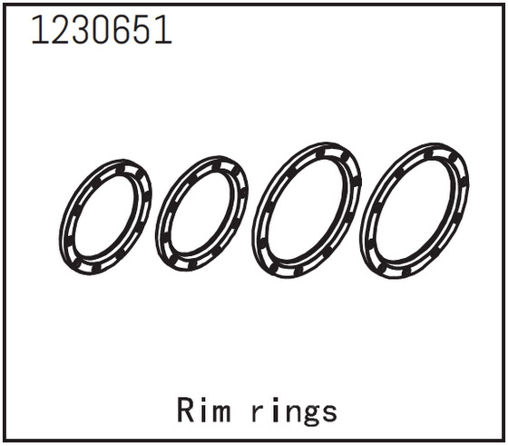 Absima Beadlock Ringe (4 St.) 1230651