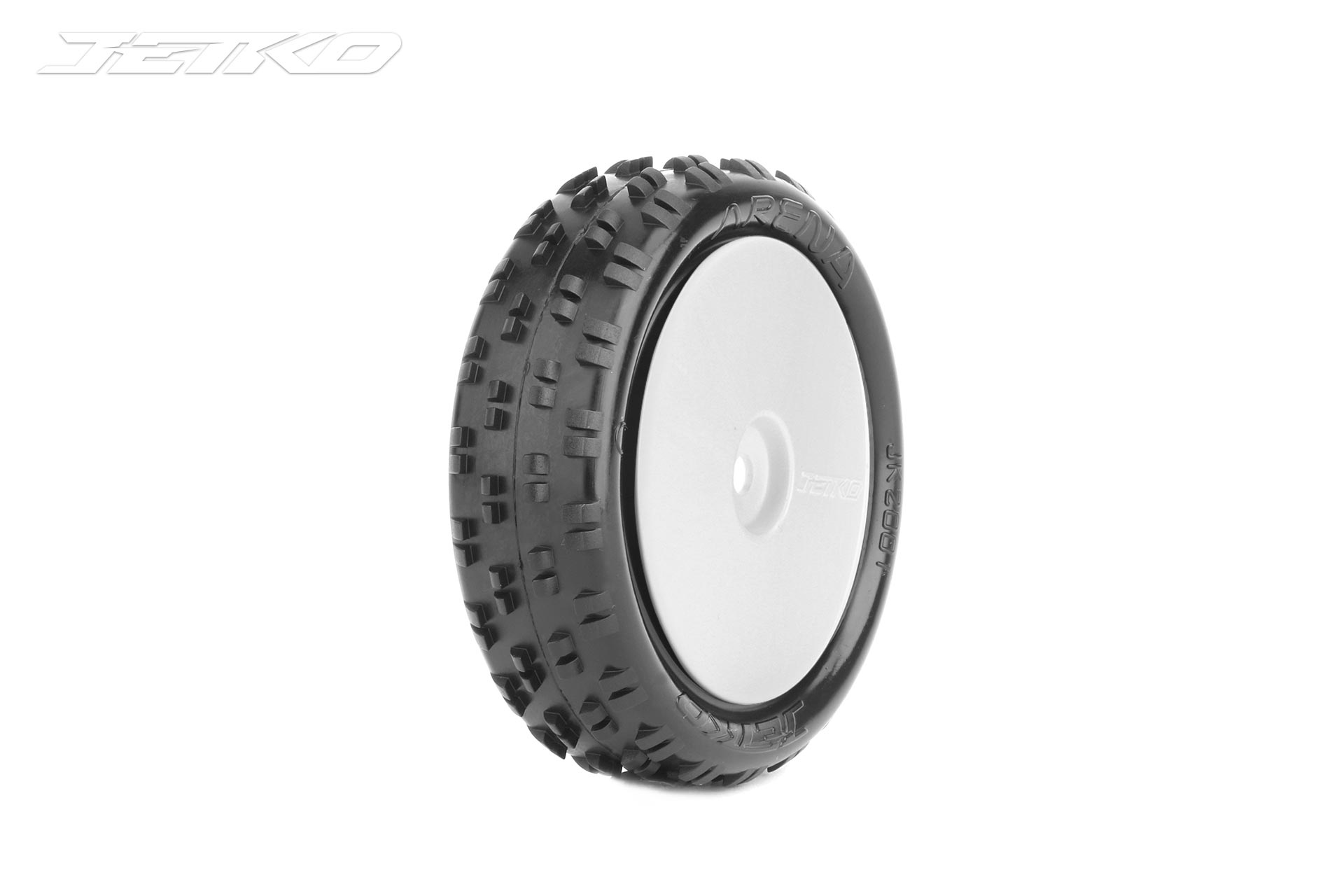 Jetko Arena 1:10 Buggy 2WD Vorne Soft auf Felge weiß (2) JK2001CSGW
