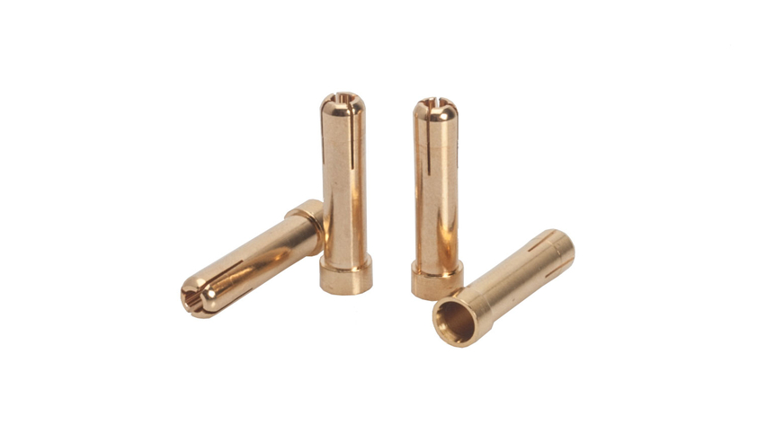 LRP 5mm auf 4mm Gold Works Team Adapterstecker (4 Stück) 65811