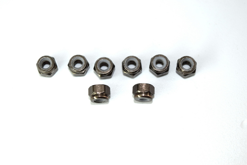 Absima Aluminium Nylon Mutter M3 (8 St.)  1230234