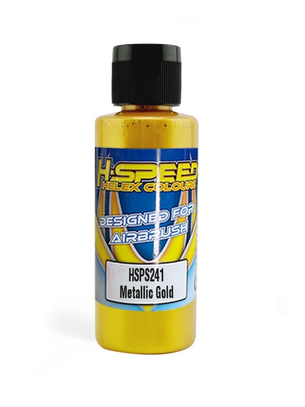 H-SPEED Lexan Airbrush Farbe 60 ml Metallic Gold HSPS241
