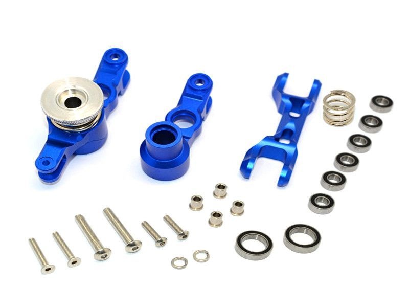 GPM Aluminium Lenk-Set blau Traxxas X-MAXX TXM048NB