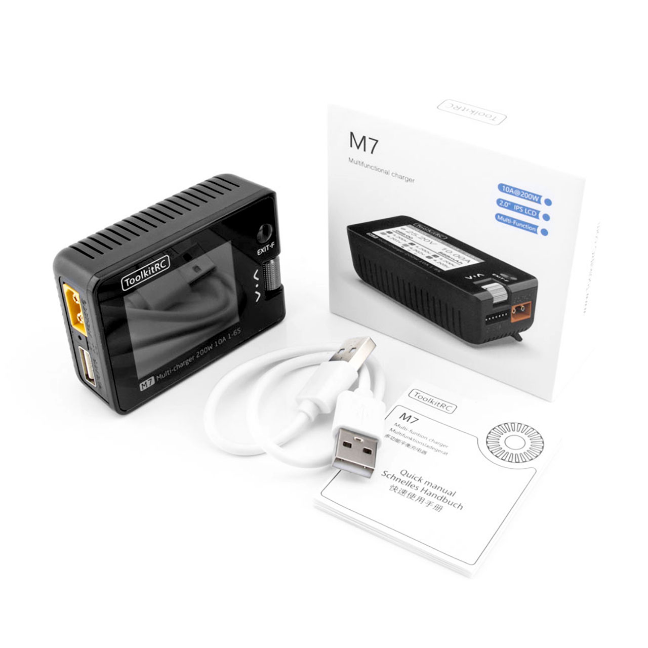 ToolkitRC M7 LiPo 1-6S 10A Ladegerät DC 7-28V 11400