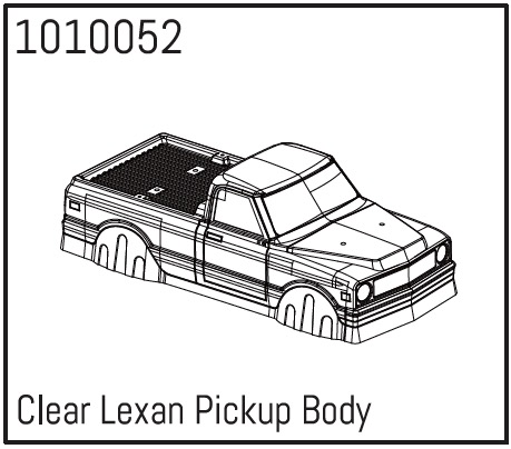 Hobby Plus Clear Lexan Pickup Body 240044