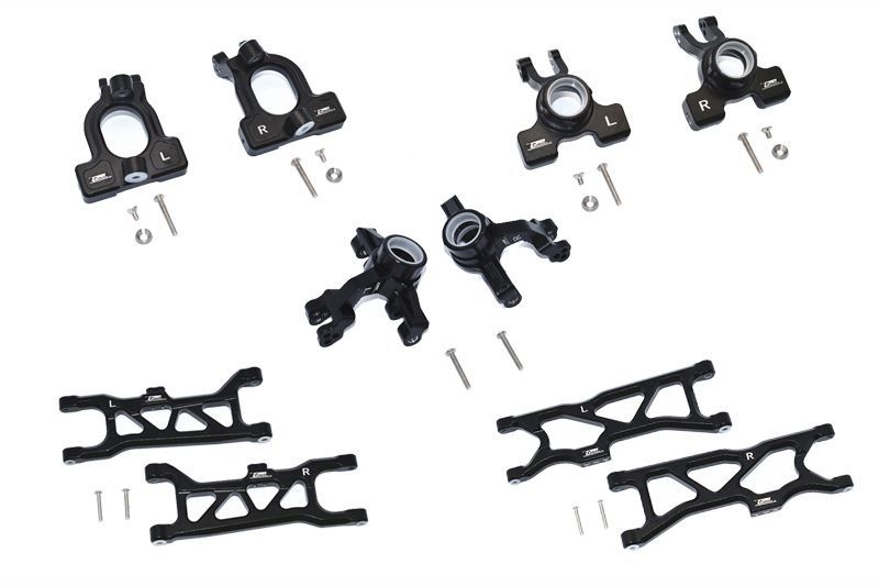 GPM Alu Aufhängungs-Set v/h schwarz ARRMA Kraton 4s MAKS100BK