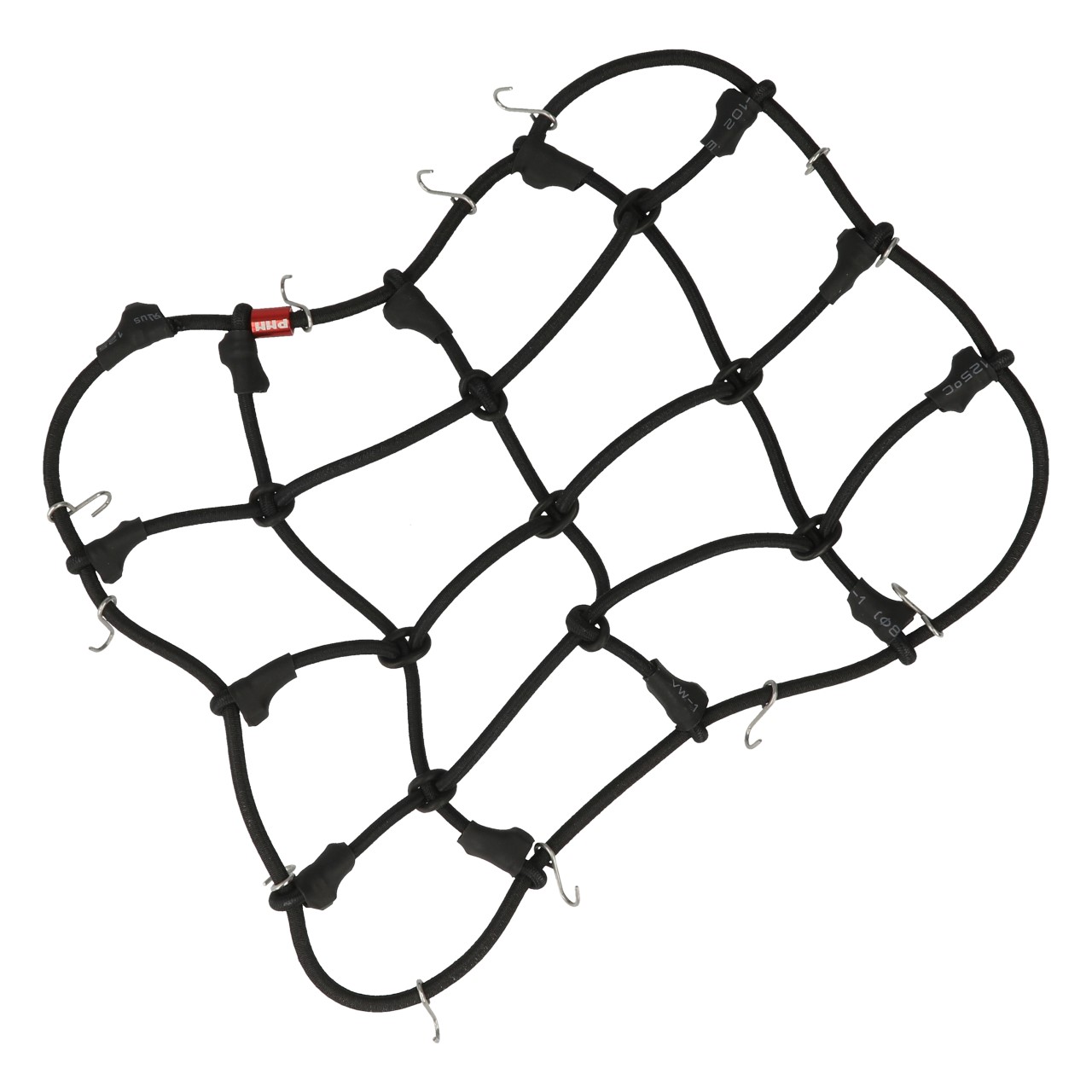 Robitronic Gepäcknetz mit Haken Schwarz (150mm x 120mm) R21001BK