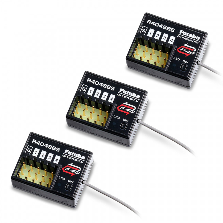 Futaba T10PX Sender F-4G/SR/T-FHSS + 3St. R404SBS Empfänger 05003217-3 - Abbildung 2