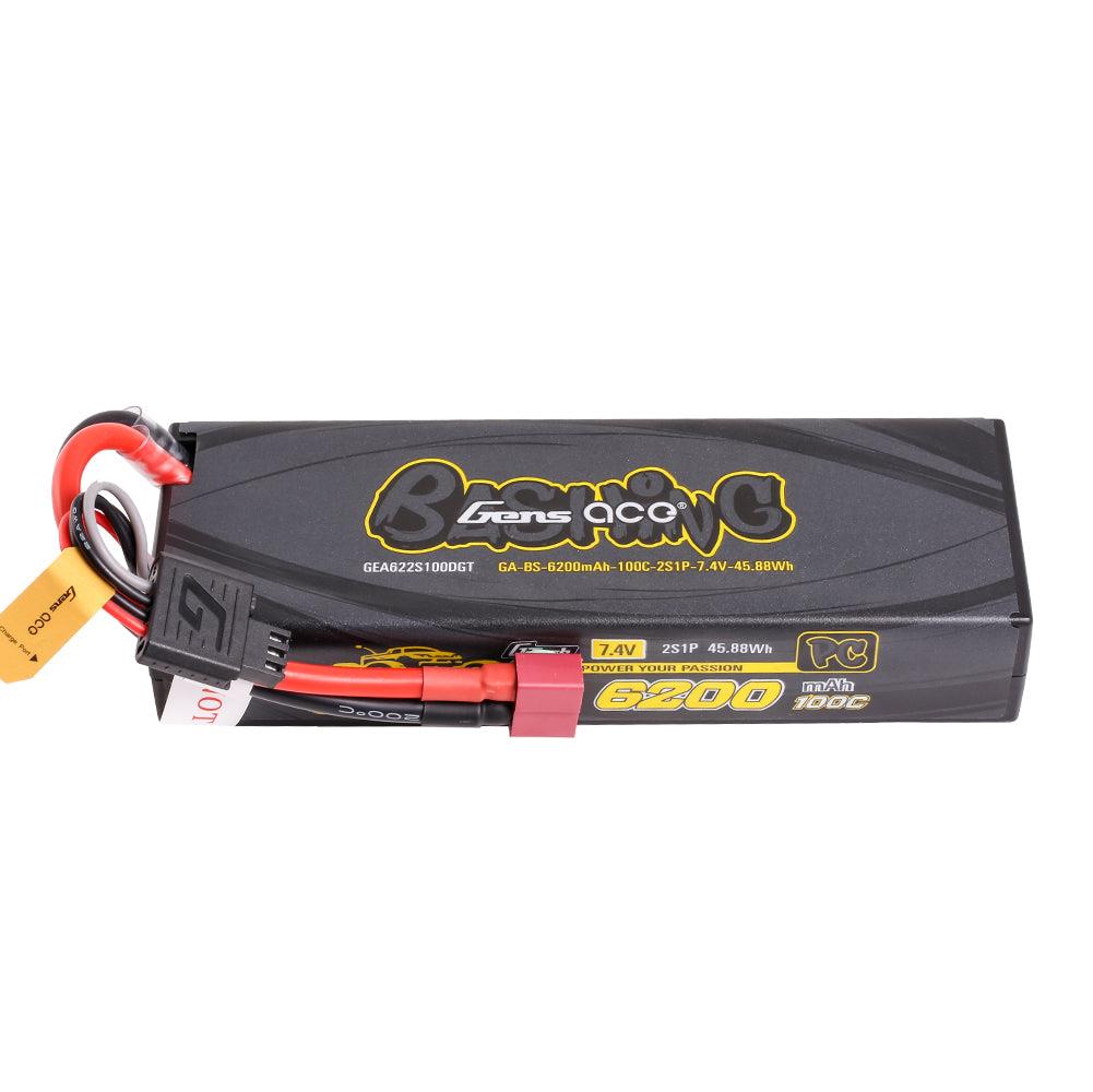 Gens Ace Bashing 6200mah 2s 7.4V 100C Hardcase LiPo Akku mit Deans Stecker GEA622S100DGT