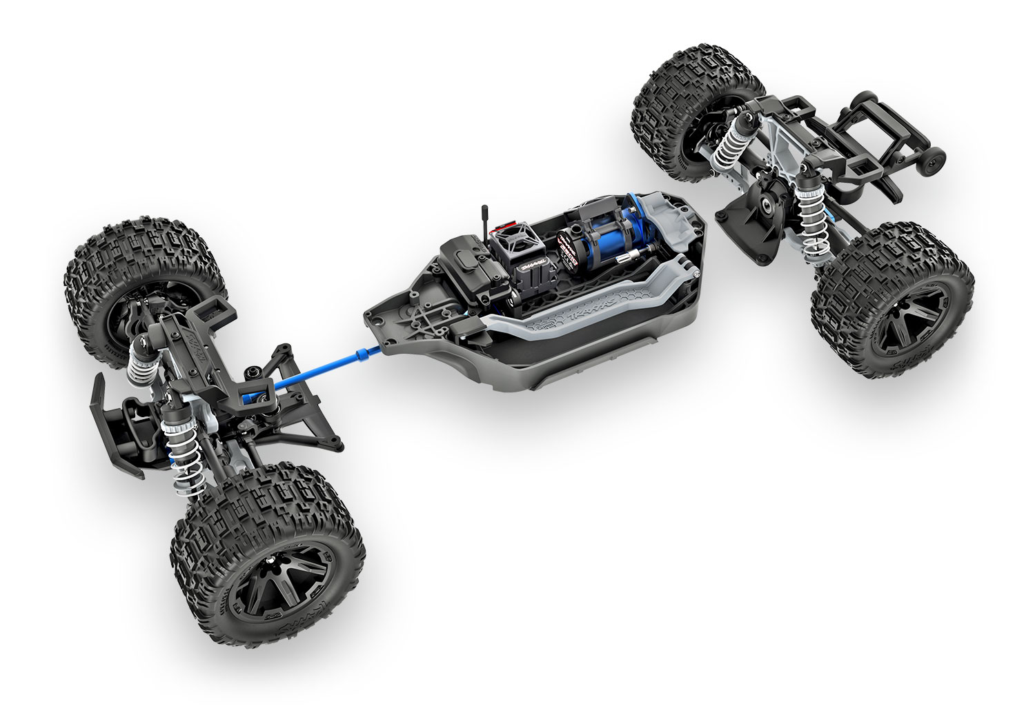 Traxxas Rustler 4x4 VX3 Brushless Stadium Truck Rot 67464-4 - Abbildung 6