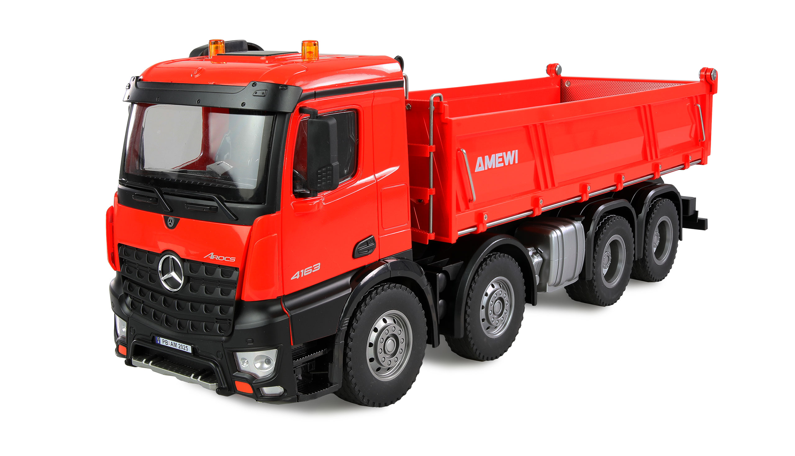 Amewi Mercedes-Benz Arocs Muldenkipper 8x4/4 4WD 1:18 RTR rot 22693