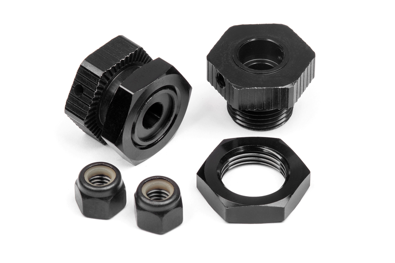HPI Aluminium Radmitnehmer Set 17mm (schwarz/4St) 114341