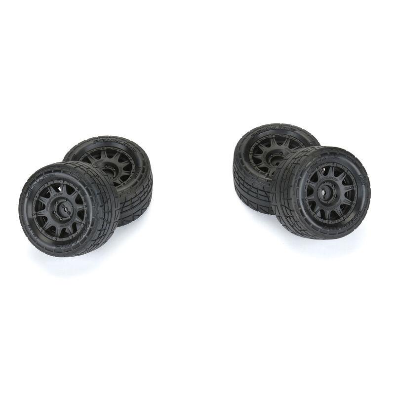 ProLine 1/18 Menace V/H Strassen Reifen MTD 12mm Black Raid (4): Granite GROM