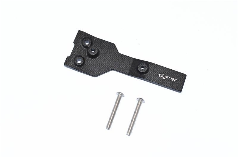 GPM Alu Chassisplattestütze oben hinten schwarz Traxxas MAXX