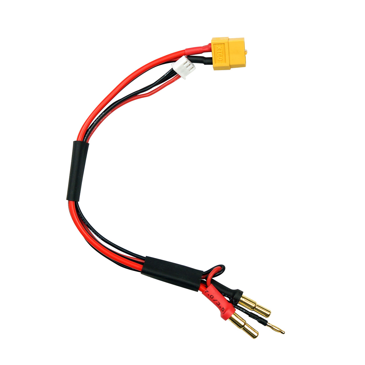 SkyRC Ladekabel XT60 für 2s Akku mit 4mm oder 5mm Buchse SK-600023-14