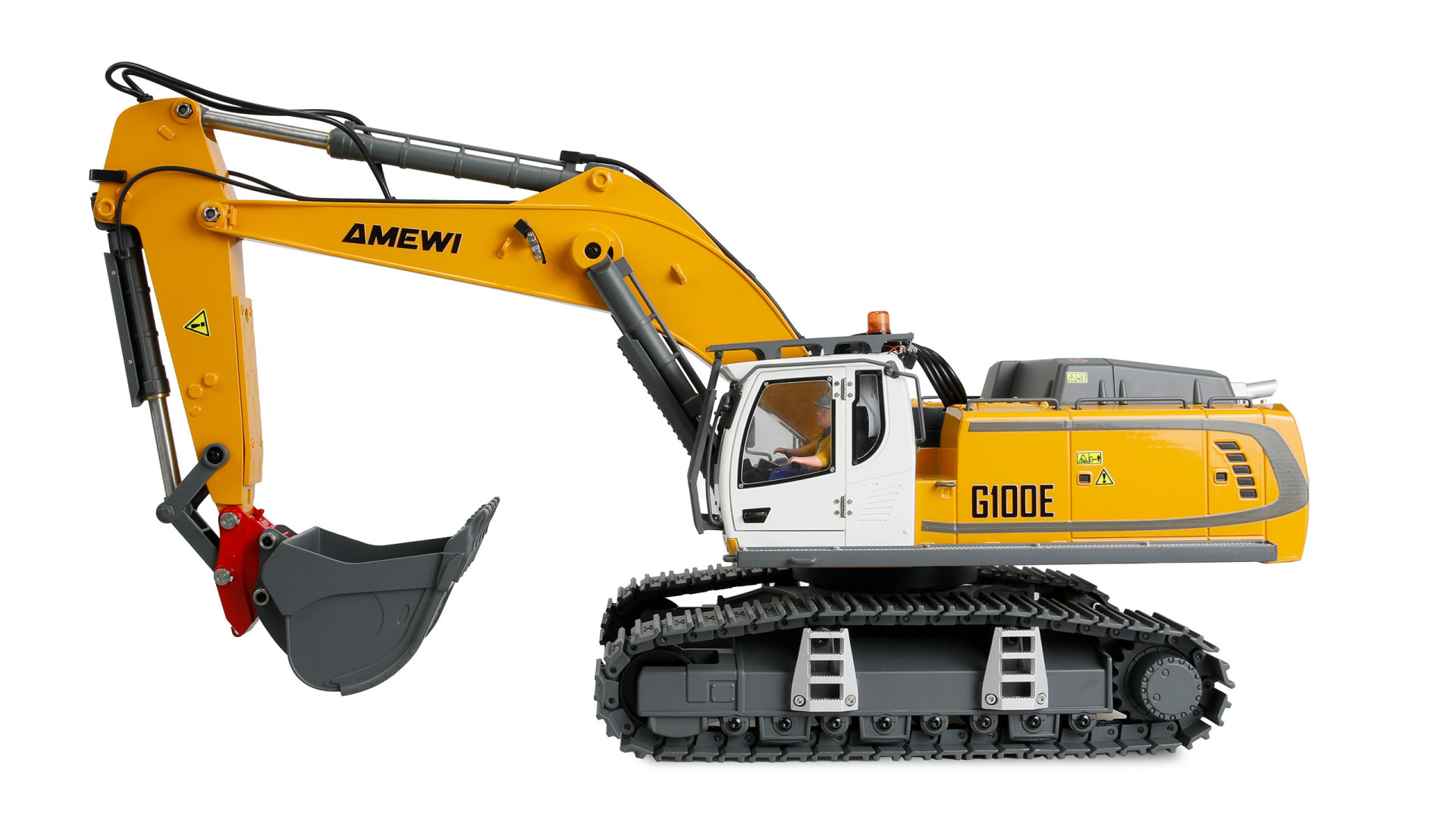 Amewi G100E Vollmetall Bagger 1:18 RTR Gelb 22749 - Abbildung 2