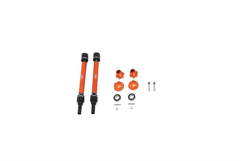 GPM Stahl CVD gehärtet mit Aluwelle Set v/h orange (WideMaxx) Traxxas WideMAXX