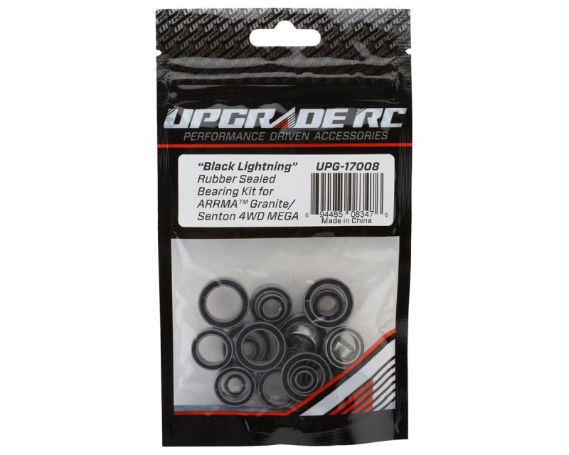 Upgrade RC Black Lightning Kugellager Set mit Gummidichtung  für ARRMA Granite/Senton UPG-17008