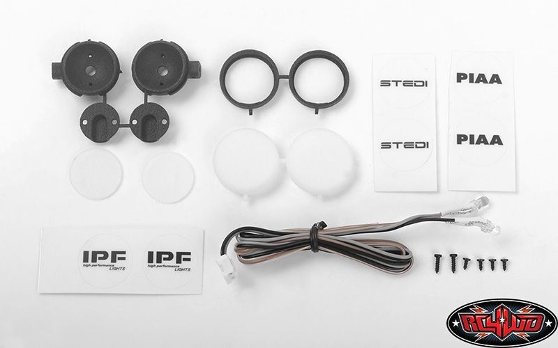 RC4WD Round IPF Flood Lights w/ Light Kit (White) VVV-C1012