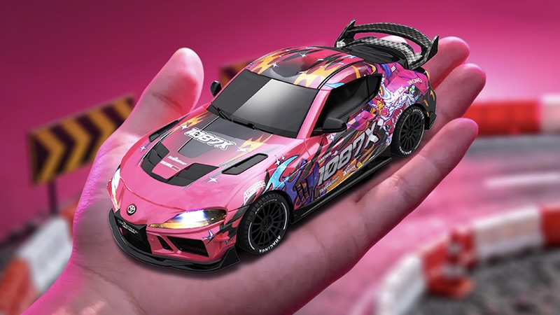 Absima 1:43 4WD Drift/Race Car SUPRA RTR - 1087X pink 10041 - Abbildung 4