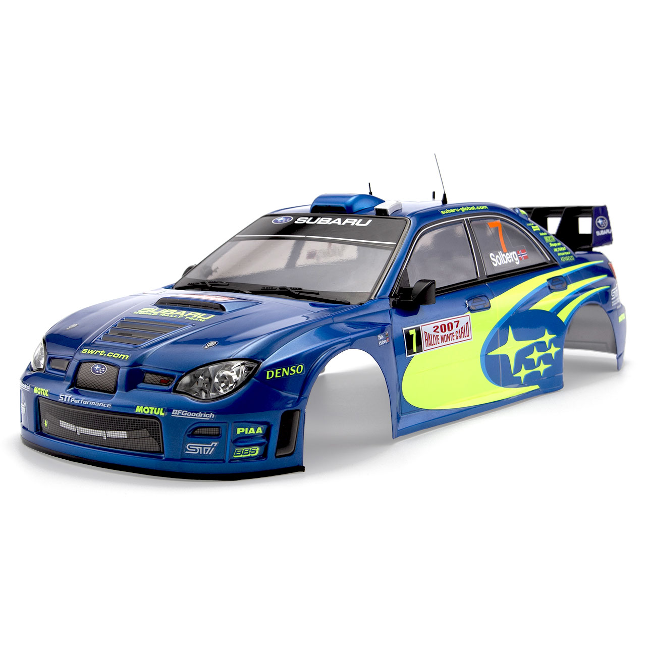 Killerbody Subaru Impreza WRC 2007 Karosserie Blau lackiert 195mm RTU KB48762