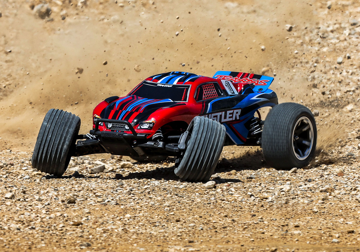 Traxxas Rustler Rot HD 1/10 2WD Stadium-Truck RTR mit Akku & USB-Lader 37254-8 - Abbildung 12