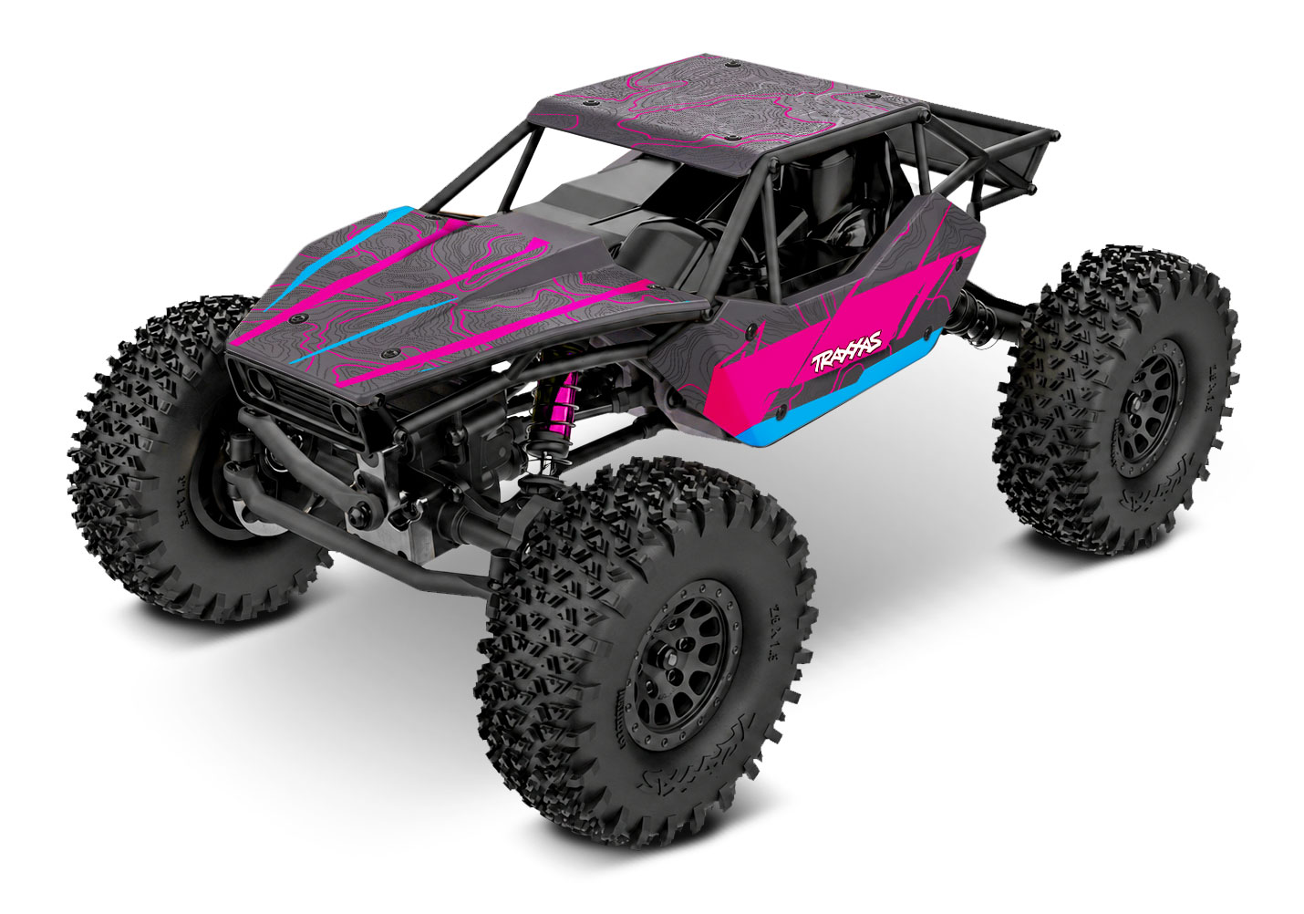 Traxxas TXC-4M Extreme Brushless Crawler 1/18 RTR pink RTR m. Akku&Lader 120074-1-PINK - Abbildung 1