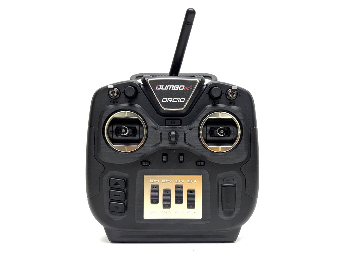 DumboRC 10-Kanal Stickfernsteuerung DRC10 incl. Empfänger 2.4GHz - Abbildung 1