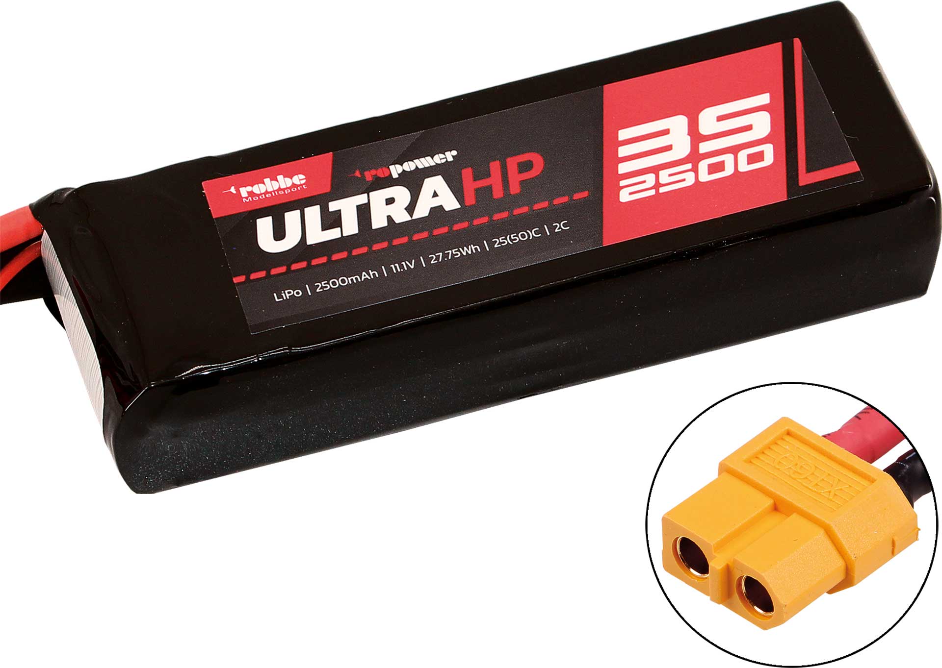 Robbe RO-POWER ULTRA HP 2500MAH 11,1 VOLT 3S 25(50)C LIPO AKKU 7339