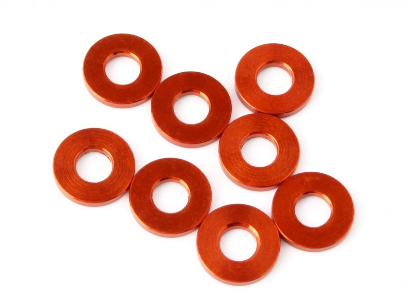 HPI Shim 3x7x1mm (Orange/8pcs) 160406