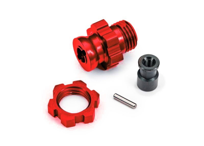 Traxxas 17mm Radmitnehmer & Muttern rot (1) (für TRX9080) 9087-RED